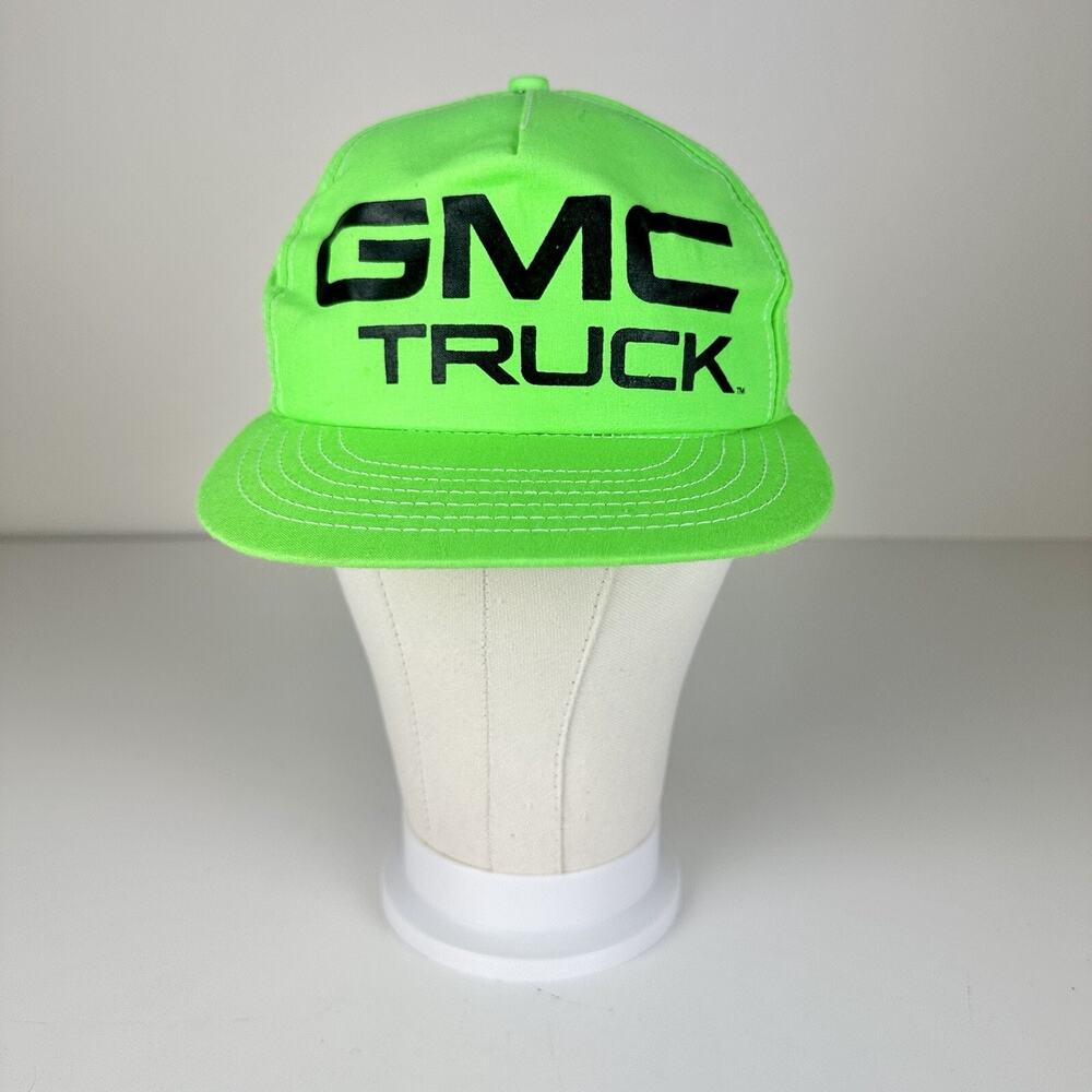 New GMC Truck Hat High Visibility Snapback Trucker Adjustable Fluorescent Green